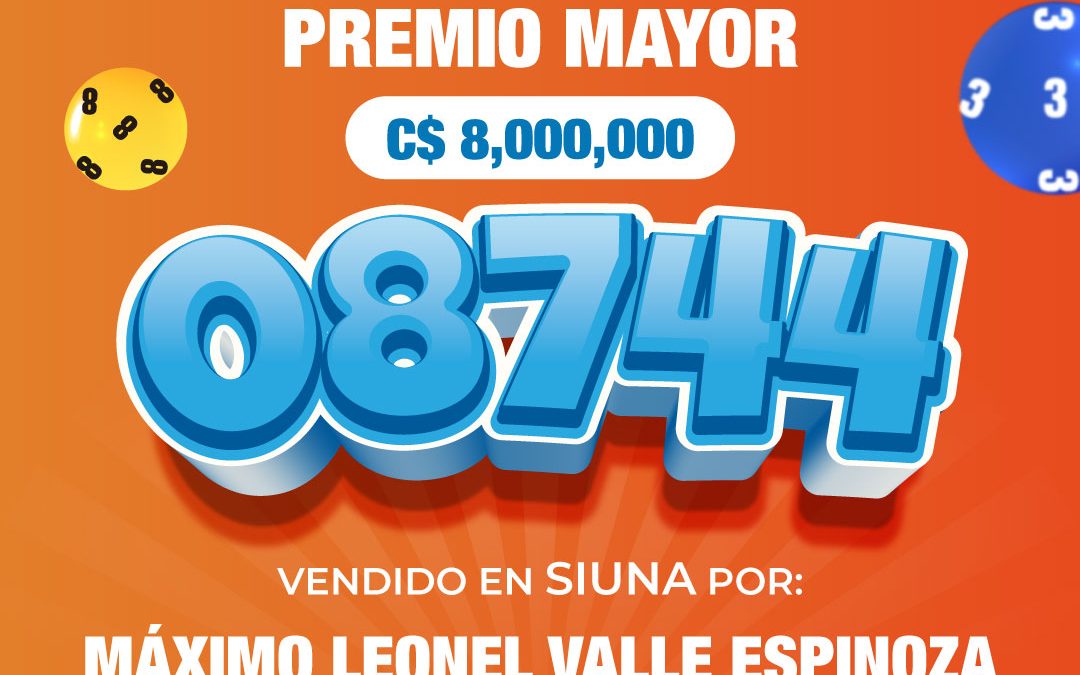 El gordo se fue hasta Siuna con 8 millones